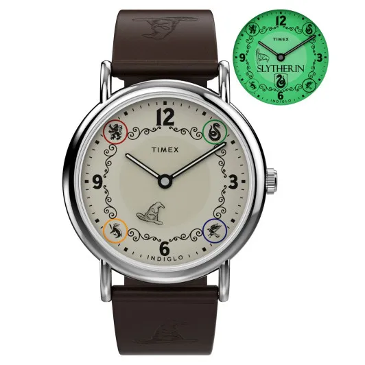 Timex® Analogue 'Harry Potter X Timex Weekender Slytherin House' Unisex's Watch TW2Y76400