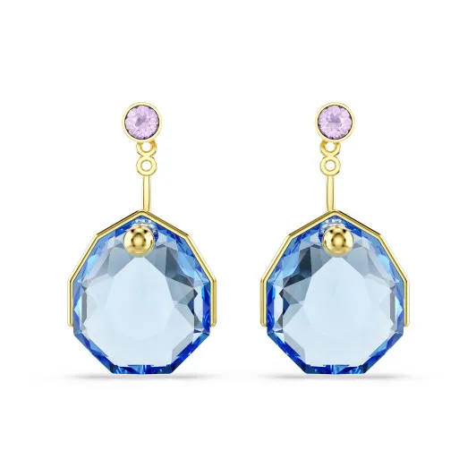 Swarovski® &#039;Gema&#039; Women&#039;s Gold Plated Metal Drop Earrings - Gold 5737449