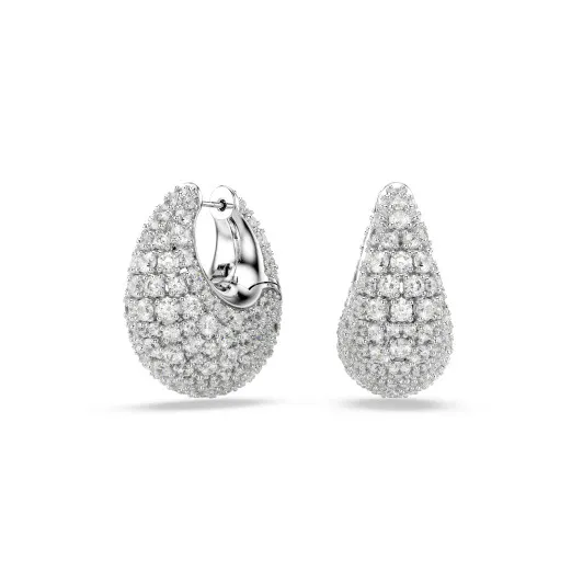 Swarovski® 'Sublima' Women's Base Metal Drop Earrings - Silver 5732281