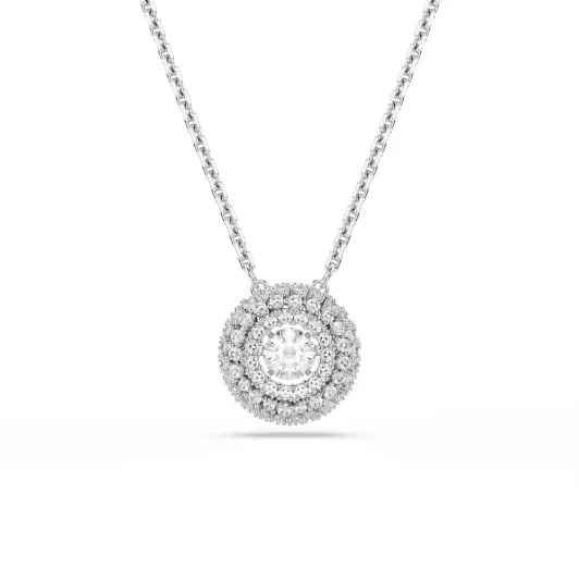 Swarovski 'Sublima Glam' Women's Base Metal Necklace - Silver 5738246
