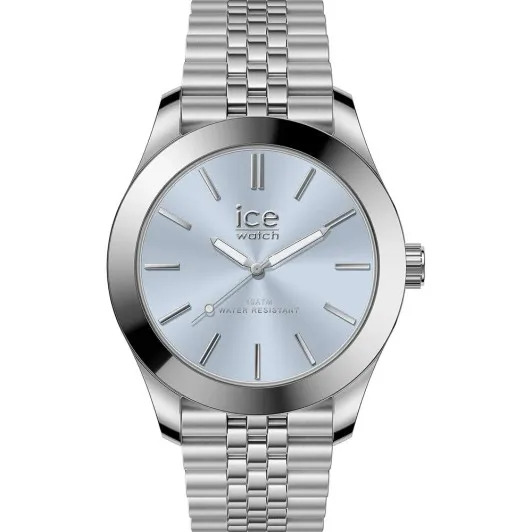 Ice Watch® Analog 'Ice Steel - Silver Light Blue' Damen Uhr (Small) 024744