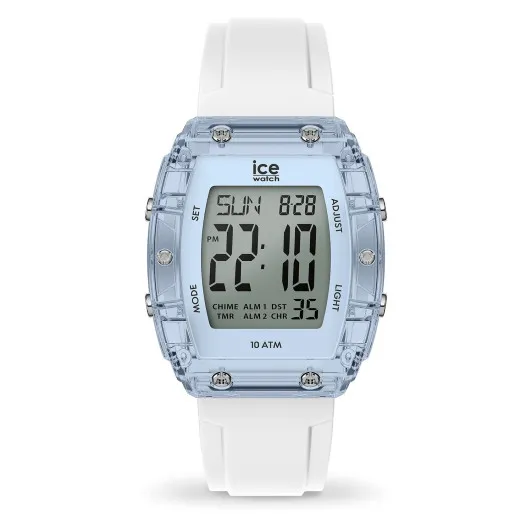 Ice Watch® Digital 'Ice Digit Boliday - White - Clear Blue' Unisex's Watch (Small) 024567