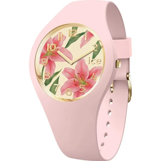 Ice Watch Analogue &#039;Ice Flower - Soft Pink Lily&#039; Women&#039;s Watch 025900