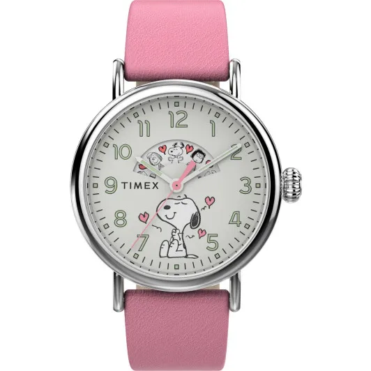 Timex® Analogue 'X Peanuts Valentine's' Women's Watch TW2W88900