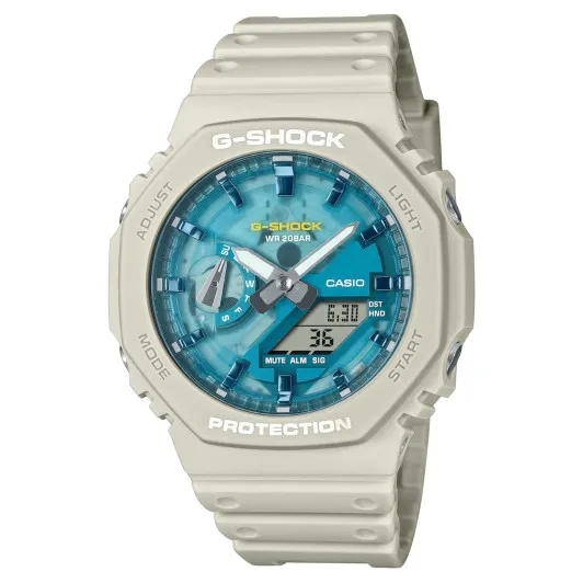 Casio® Analoog En Digitaal 'G-shock' Heren Horloge GA-2100AS-5AER