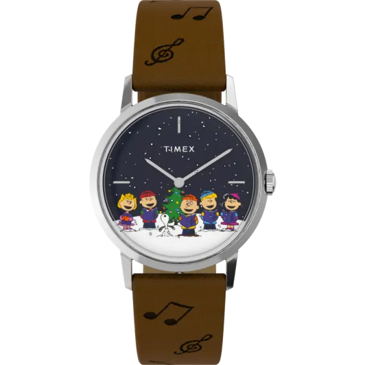 Timex® Analogue 'X Peanuts “the Gang Singing Marlin' Unisex's Watch TW2W47200