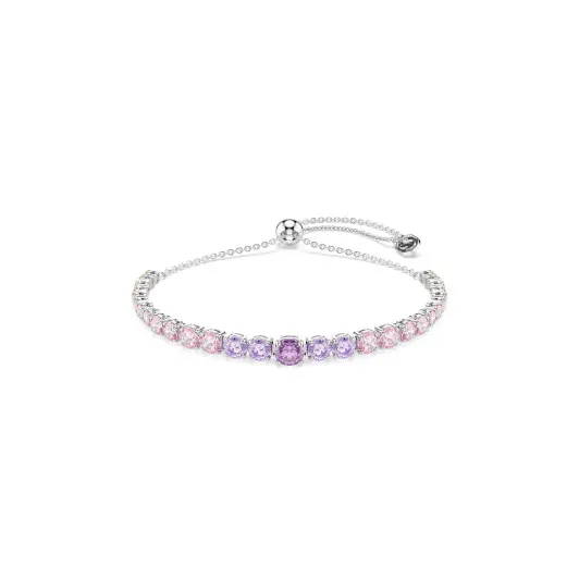 Swarovski® 'Matrix tennis' Dames Metaal Armband (sieraad) - Zilverkleurig 5751197