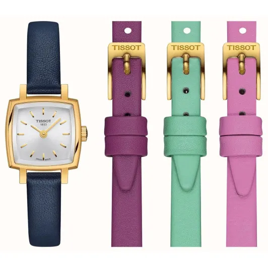 Tissot® Analogue 'Lovely Square Summer Kit' Women's Watch T0581093603103