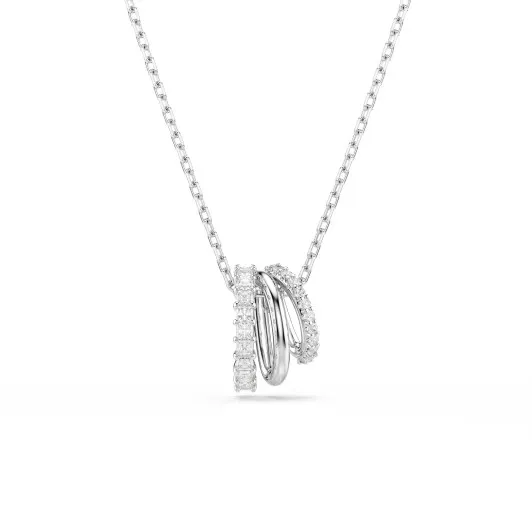 Swarovski® &#039;Hyperbola spin&#039; Dames Metaal Collier - Zilverkleurig 5737064