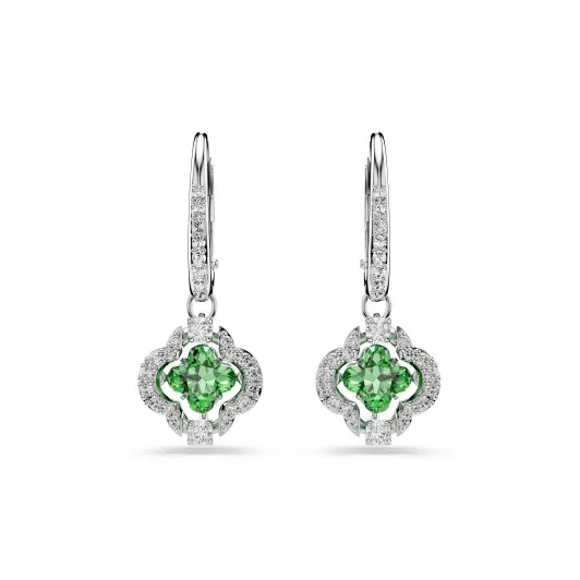 Swarovski 'Una Sparkling Dc' Women's Base Metal Drop Earrings - Silver 5758001
