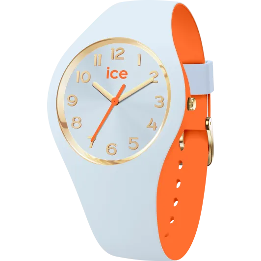 Ice Watch® Analoog 'Ice duo chic - light blue orange' Dames Horloge (Small) 023278