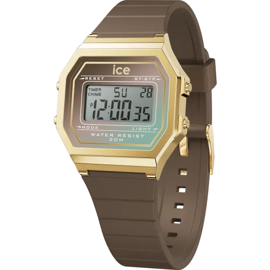 Ice Watch® Digitaal 'Ice digit retro - mocha shade' Dames Horloge (Small) 023308