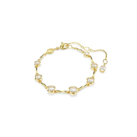 Swarovski® 'Imber organic' Dames Verguld Metaal Armband (sieraad) - Goudkleurig 5705465