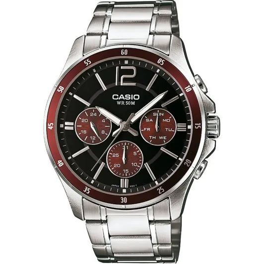 Casio® Multi Dial 'Casio Collection' Men's Watch MTP-1374PD-5AVEF