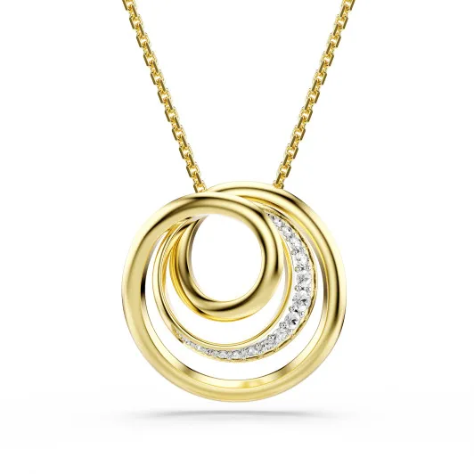 Swarovski® &#039;Hyperbola Spin&#039; Women&#039;s Gold Plated Metal Necklace - Gold 5740410