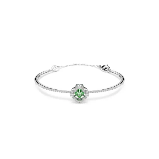 Swarovski &#039;Una Sparkling Dc&#039; Women&#039;s Base Metal Bracelet - Silver 5757791