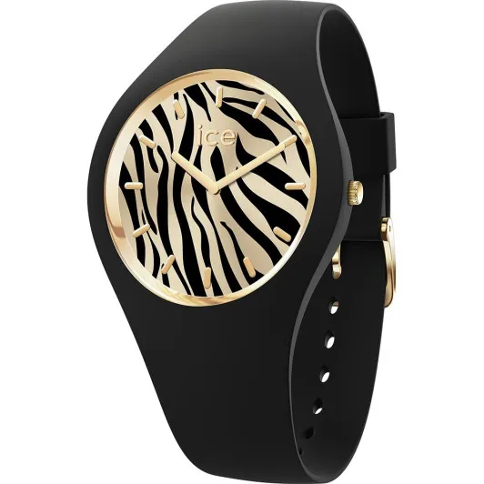 Ice Watch Analogue 'Ice Wild - Black Gold - Zebra' Women's Watch 025894