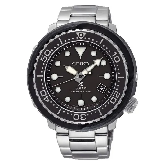 Seiko® Analogue 'Solar Prospex Diver' Men's Watch SNE497P1EST