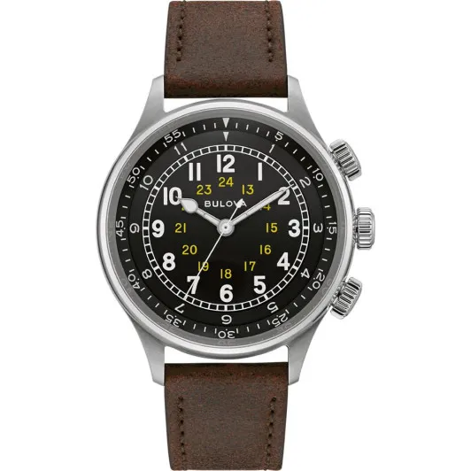 Bulova® Analoog 'A-15 pilot' Heren Horloge 96A245