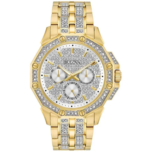 Bulova® Multi Dial 'Crystal octava' Heren Horloge 98C126