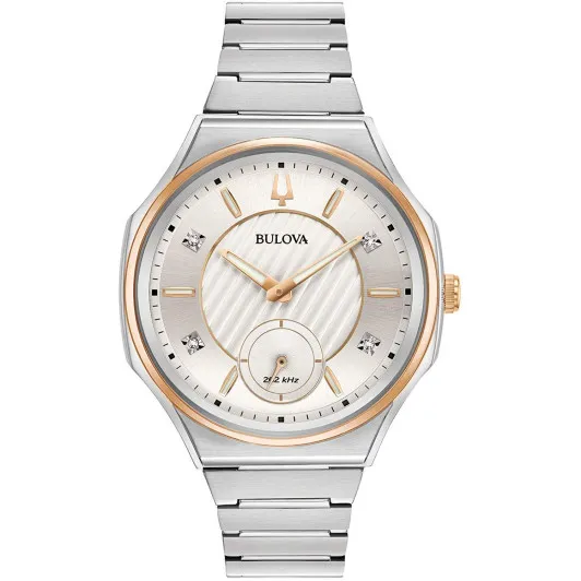 Bulova® Analog 'Curv' Damen Uhr 98P182