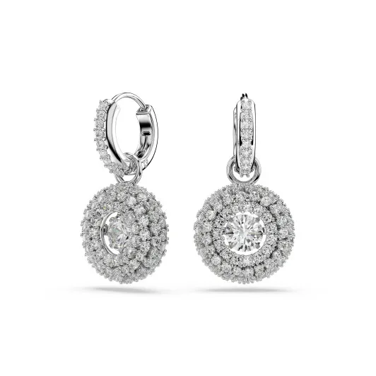 Swarovski 'Sublima Glam' Women's Base Metal Drop Earrings - Silver 5738193