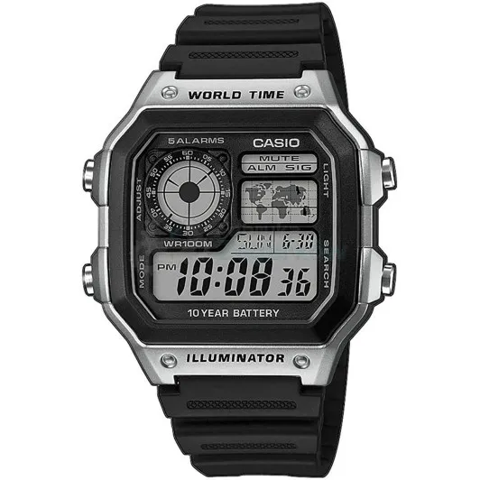 Casio® Digital &#039;Collection&#039; Men&#039;s Watch AE-1200WH-1CVEF