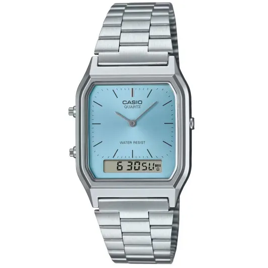 Casio® Analoog En Digitaal &#039;Casio collection vintage&#039; Unisex Horloge AQ-230A-2A1MQYES