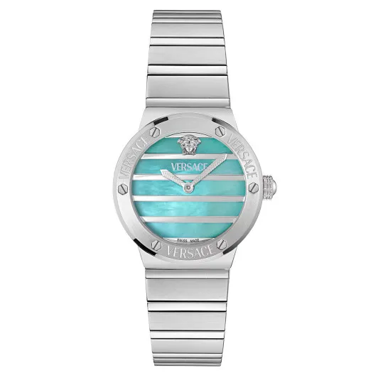 Versace® Analogue 'Greca Logo Pearl' Women's Watch VE0S00225
