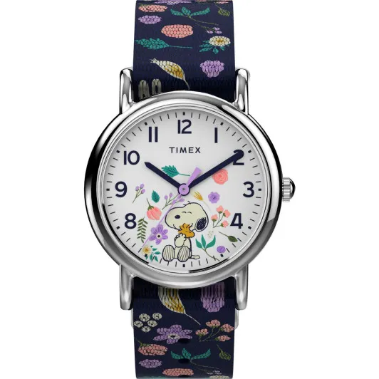 Timex® Analogue 'Weekender X Peanuts Floral' Child's Watch TW2V45900