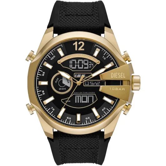 Diesel® Analoog En Digitaal 'Mega chief' Heren Horloge DZ4634
