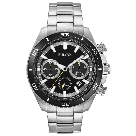 Bulova® Chronograph 'High Frequency Quartz' Men's Watch 98B298