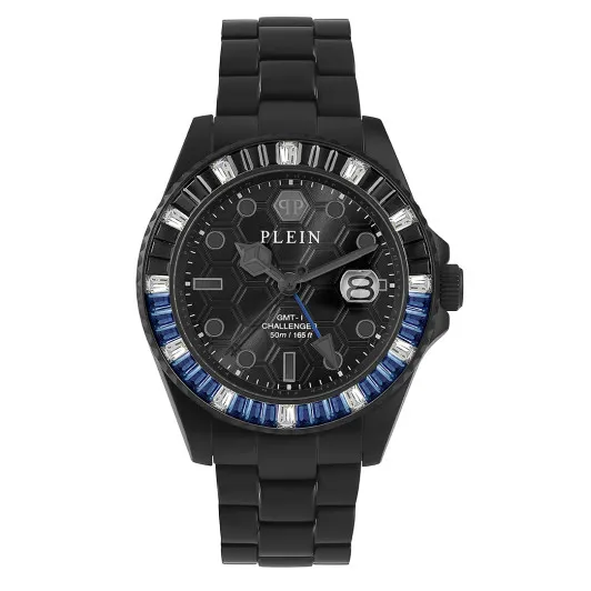 Philipp Plein® Analoog 'Gmt-i challenger baguettes' Heren Horloge PWPZA0324