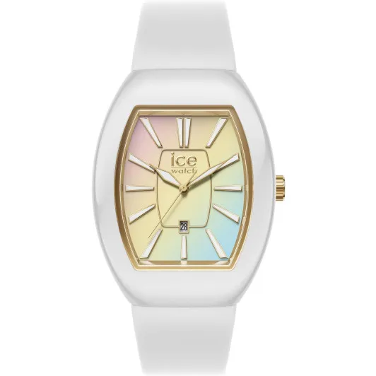 Ice Watch® Analogue 'Ice Boliday - Dome - White Sunset Rainbow' Women's Watch (Small) 024035