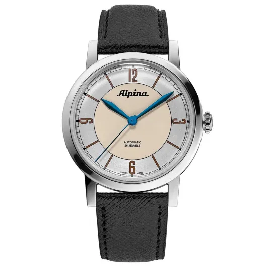 Alpina® Analogue 'Startimer Pilot Heritage' Men's Watch AL-520SBG3SH6