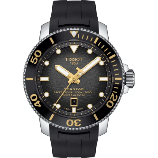 Tissot® Analogue 'Seastar 2000' Men's Watch T1206071744101