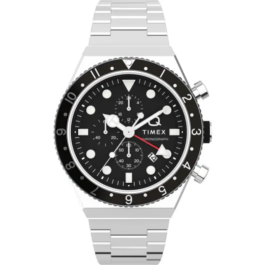 Timex® Chronograph 'Q Gmt Chrono' Men's Watch TW2V69800