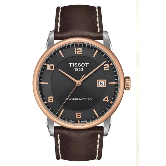 Tissot® Analogue 'Luxury Powermatic 80' Men's Watch T0864072606700