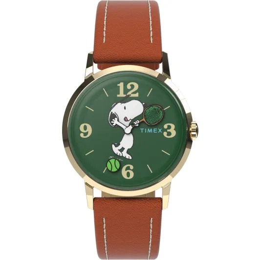 Timex Analogue &#039;Peanuts Marlin Snoopy Tennis&#039; Women&#039;s Watch TW2V88800