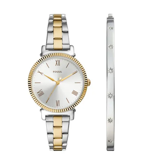 Fossil® Analogue 'Daisy 3 Hand' Women's Watch ES5249SET