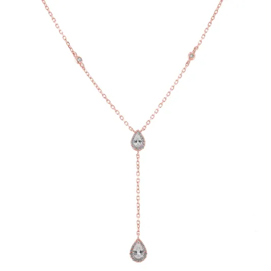 Gena.paris® 'Mono' Women's Sterling Silver Necklace - Rose GC1458-R