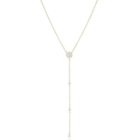 Gena.paris® 'The One' Women's Sterling Silver Necklace - Gold GC1597-Y
