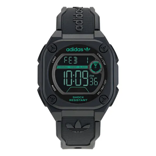 Adidas Originals® Digital 'City Tech Two' Unisex's Watch AOST23569