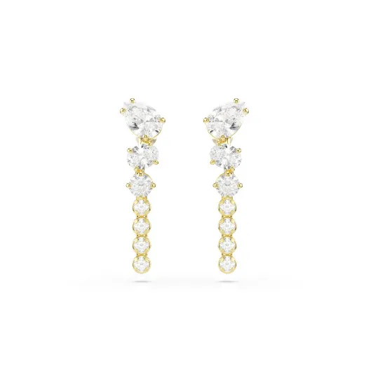 Swarovski 'Mesmera Attract' Women's Gold Plated Metal Drop Earrings - Gold 5747936