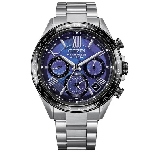 Citizen® Chronograph 'Attesa Satellite Wave' Men's Watch CC4075-50L
