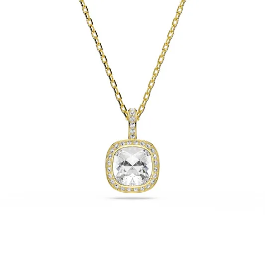 Swarovski 'Una Angelic Cushion' Damen Verchromtem Metall Halsband - Gold 5764761