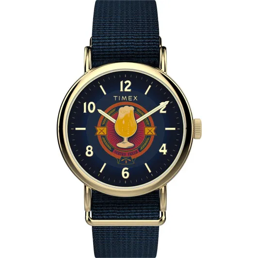 Timex® Analogue 'Harry Potter X Timex Weekender Butterbeer' Unisex's Watch TW2Y76100