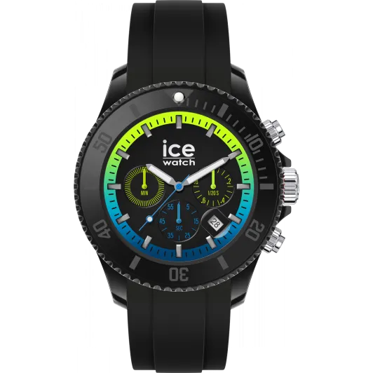 Ice Watch® Chronograph 'Ice Chrono - Black Lime' Herren Uhr (Extra Large) 020616