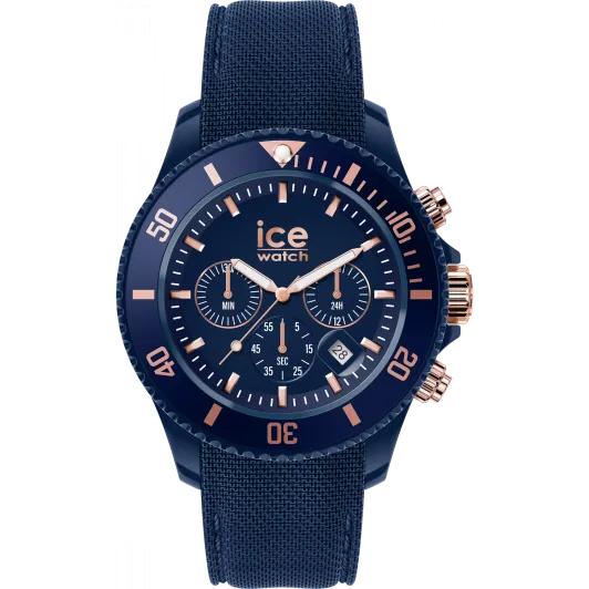 Ice Watch® Chronograph 'Ice Chrono - Dark Blue Rose-gold' Herren Uhr 020621