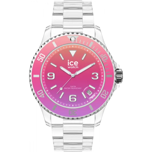 Ice Watch® Analogue 'Ice Clear Sunset - Pink' Women's Watch (Small) 021440